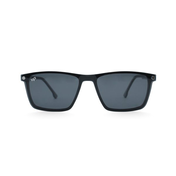 OVAL OOG HANDMADE BLACK POLARISED CLIP ON - Image 4