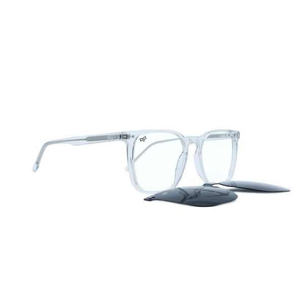SQUARE GHOV HANDMADE CLEAR POLARISED CLIP ON - Image 2