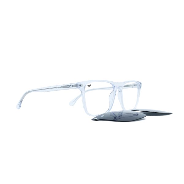 SQUARE GHOV HANDMADE CLEAR POLARISED CLIP ON - Image 2