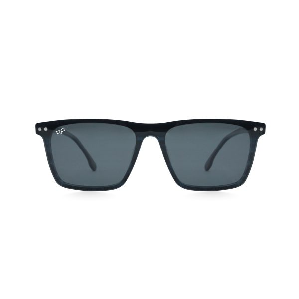 SQUARE GHOV HANDMADE BLUE CLEAR POLARISED CLIP ON - Image 4