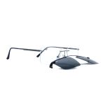 SQUARE MAKA SILVER POLARISED CLIP ON - Image 2