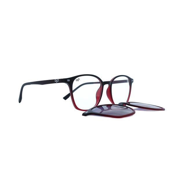 SQUARE MAKA BLACK RED POLARISED CLIP ON - Image 2