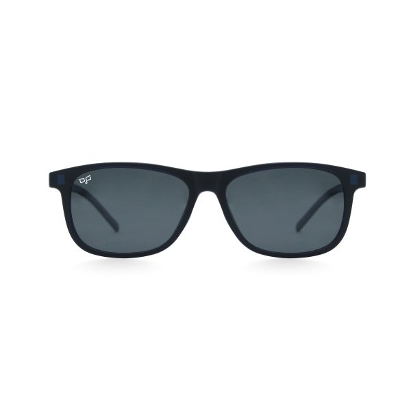 SQUARE GHOV HANDMADE BLACK BLUE POLARISED CLIP ON - Image 4