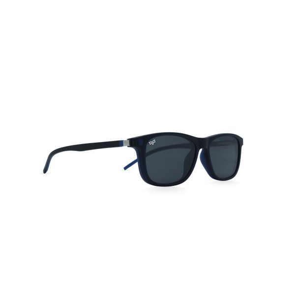 SQUARE GHOV HANDMADE BLACK BLUE POLARISED CLIP ON - Image 5