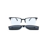 SQUARE ONCE BLACK ULTEM TITANIUM POLARISED CLIP ON