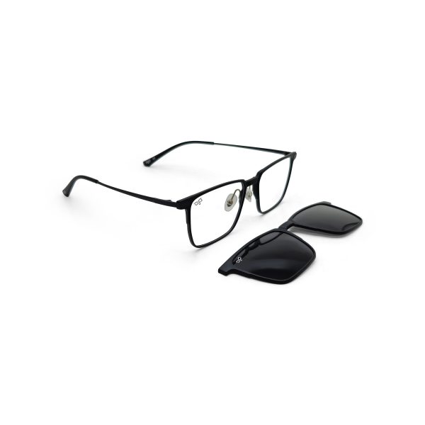 SQUARE ONCE BLACK ULTEM TITANIUM POLARISED CLIP ON - Image 2