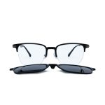 SQUARE ONCE BLACK GOLD ULTEM TITANIUM POLARISED CLIP ON