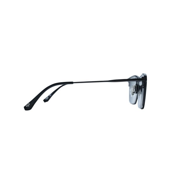 SQUARE ONCE BLACK SILVER ULTEM TITANIUM POLARISED CLIP ON - Image 6