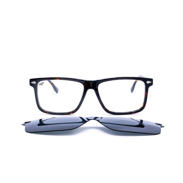 SQUARE OPTICAL WITH CLIP ON HANDMADE - Image 5