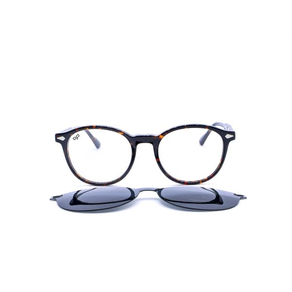 ROUND OPTICAL WITH CLIP ON HANDMADE - Image 5