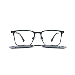 SQUARE MAKA BLACK POLARISED CLIP ON