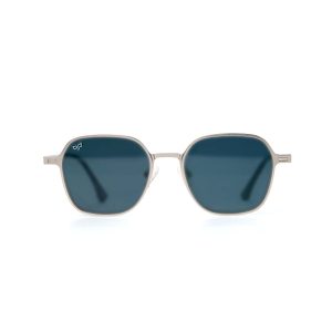 SQUARE MAKA SILVER POLARISED CLIP ON