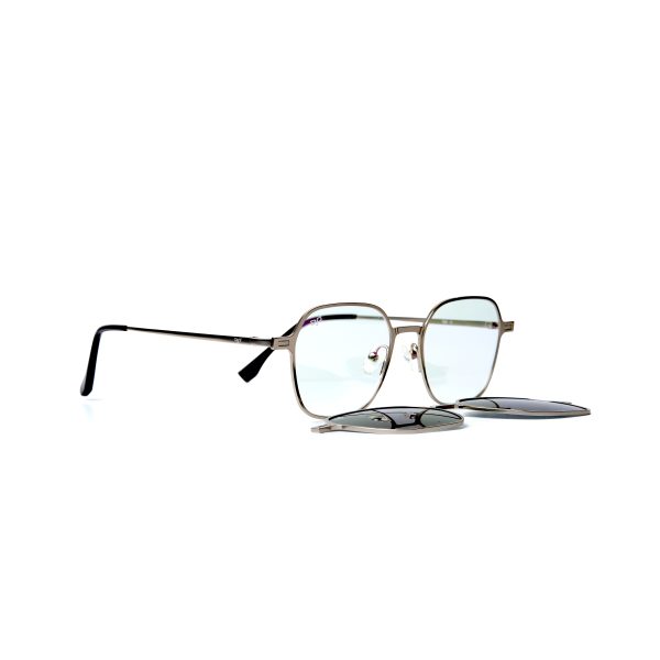 SQUARE MAKA SILVER POLARISED CLIP ON - Image 5