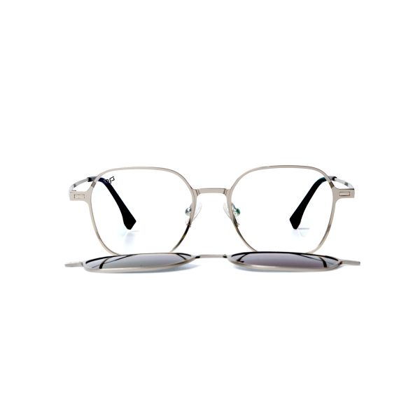 SQUARE MAKA SILVER POLARISED CLIP ON - Image 7