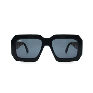 SQUARE OJE BLACK AND SHELL BROWN