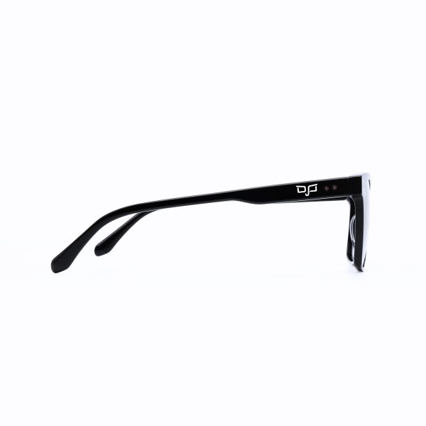 SQUARE HANDMADE SUNGLASSES WITH GREEN POLARISED LENSES - Image 3