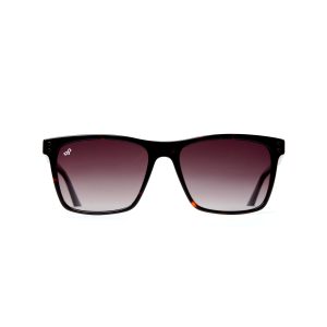 SQUARE HANDMADE SUNGLASSES WITH BROWN POLARISED LENSES