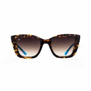 CAT EYE SUNGLASSES WITH BROWN LENSES