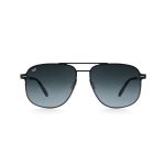 SQUARE STAINLESS STEEL SCREW LESS BLACK FRAME AND LENSES