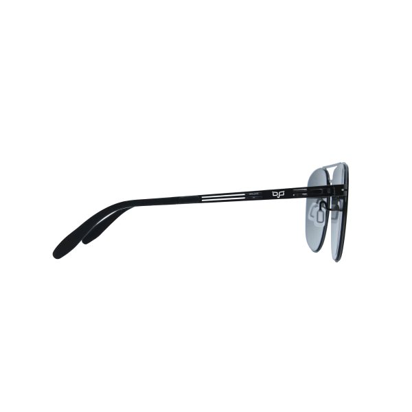 SQUARE STAINLESS STEEL SCREW LESS BLACK FRAME AND LENSES - Image 3
