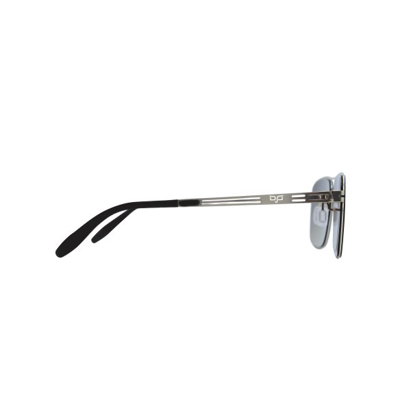 SQUARE STAINLESS STEEL SCREW LESS GOLD FRAME AND BROWN LENSES - Image 3