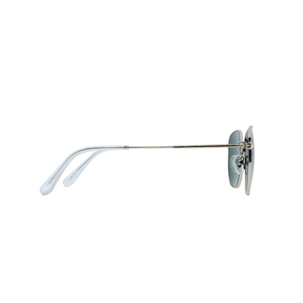 SQUARE GOLD FRAME AND TEMPLES AND GREEN LENSES - Image 3