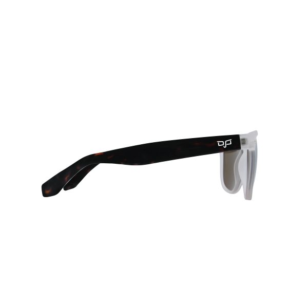 SQUARE WITH CLEAR AND SHELL BROWN FRAME AND BROWN LENSES - Image 3
