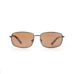 SQUARE WITH BLACK FRAME AND BROWN LENSES