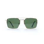 SQUARE WITH GOLD FRAME AND GREEN LENSES