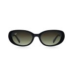 OVAL SUNGLASSES WITH BROWN LENSES