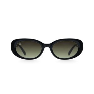 OVAL SUNGLASSES WITH BROWN LENSES