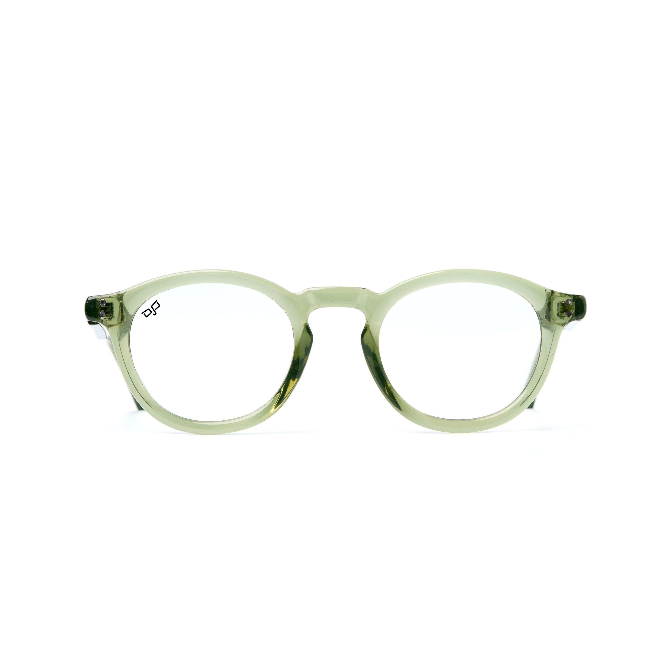 43OCL14005-A.jpg ROUND PHOTOCHROMIC CLEAR GREEN TO BROWN FRAME AND CLEAR TO GREY LENSES - Image 1