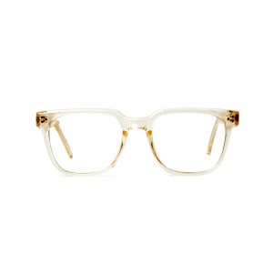 SQUARE PHOTOCHROMIC CLEAR YELLOW TO RED FRAME AND CLEAR TO GREY LENSES