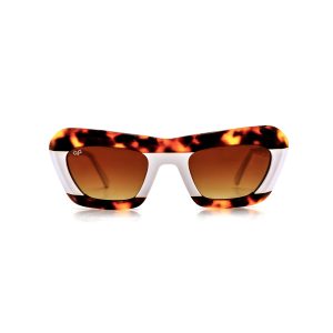 CAT EYE MASO SHELL BLACK POLARISED HANDMADE