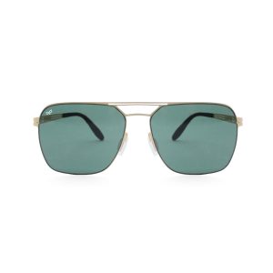 SQUARE LYLYGRAD STAINLESS STEEL SCREW LESS GOLD GREEN POLARISED