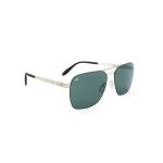 SQUARE LYLYGRAD STAINLESS STEEL SCREW LESS GOLD GREEN POLARISED - Image 2