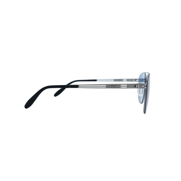 SQUARE LYLYGRAD STAINLESS STEEL SCREW LESS SILVER BLUE  POLARISED - Image 3