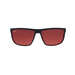 SQUARE OEIL BLACK RED POLARIZED