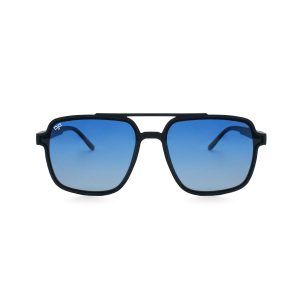 SQUARE WITH CARBON FIBER AND BLUE POLARISED LENSES