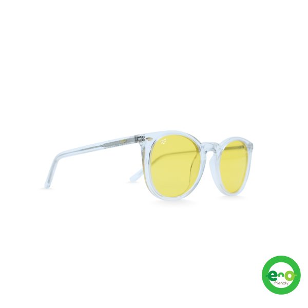 EXPLORER CEIL CLEAR YELLOW POLARISED BIO ACETATE HANDMADE S70 - Image 2