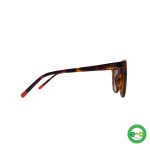 SQUARE CEIL SHELL BROWN BIO ACETATE HANDMADE S70 - Image 3