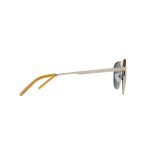 SQUARE GOLD FRAME AND TEMPLES WITH GREEN POLARISED LENSES - Image 3