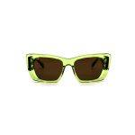 SQUARE HANDMADE LYLYGAD TRANSPARENT GREEN POLARISED