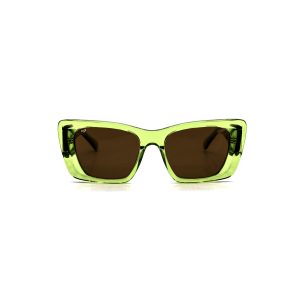 SQUARE HANDMADE LYLYGAD TRANSPARENT GREEN POLARISED