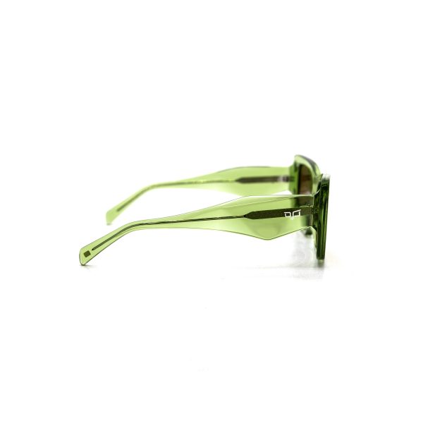 SQUARE HANDMADE LYLYGAD TRANSPARENT GREEN POLARISED - Image 3