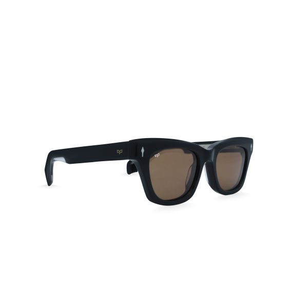 SQUARE OLLO BLACK BROWN POLARISED HANDMADE - Image 2