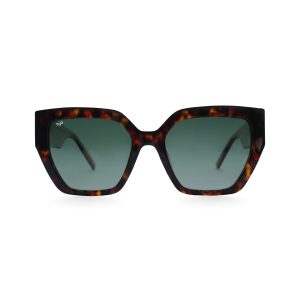 SQUARE OJE SHELL BROWN GREEN POLARISED HANDMADE