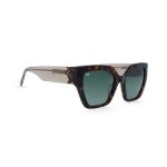 SQUARE OJE SHELL BROWN GREEN POLARISED HANDMADE - Image 2
